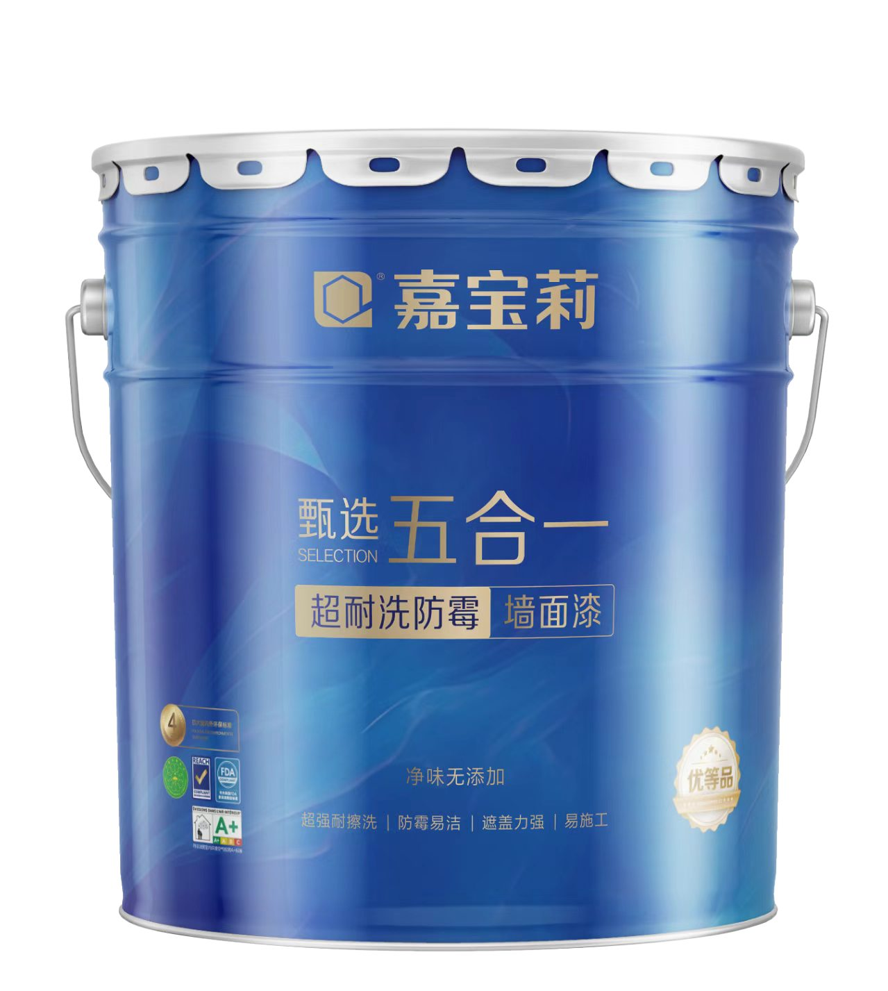 甄选超耐洗防霉五合一墙面漆